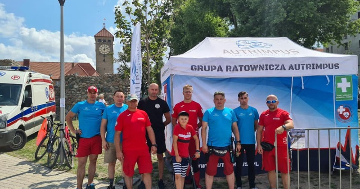 Triathlon Szczytno 2021- wspólne działania służb ratowniczych